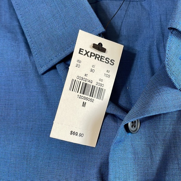 Blue 1MX Slim Button Down - Picture 5 of 5